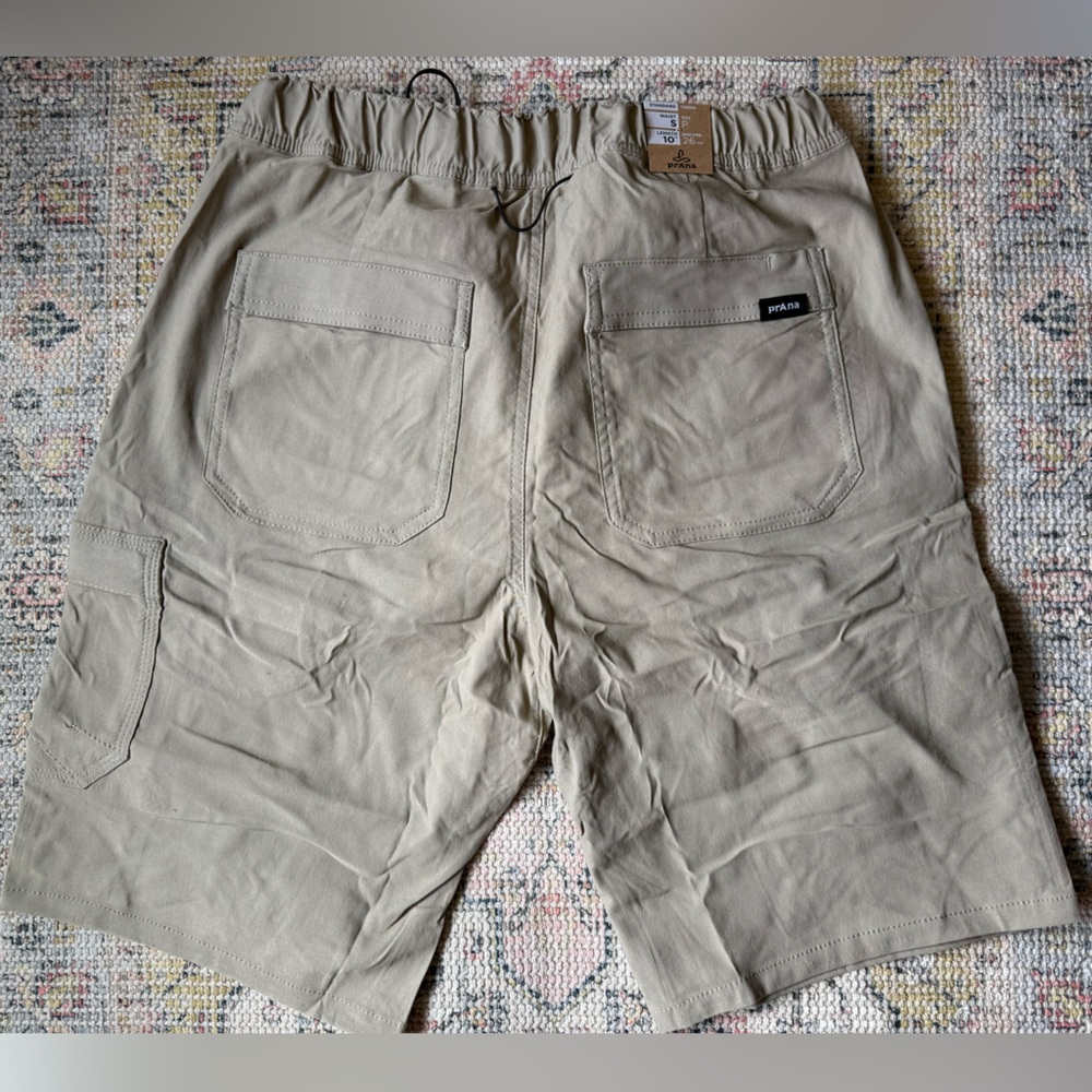 Prana Stretch Zion Elastic Wasit Shorts Men’s size small in Sandbar tan - Picture 3 of 5